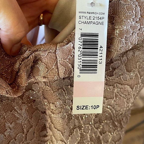 NWT off the shoulder fishtail formal dress - Picture 6 of 15